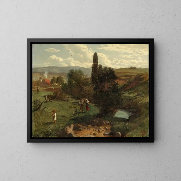 Paesaggio della Foresta Nera - Hans Thoma — quadro incorniciato alla parete
