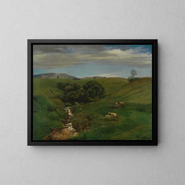 Prairie de la Forêt-Noire - Hans Thoma — quadro incorniciato alla parete