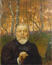 Autoritratto davanti una foresta di betulle - Hans Thoma — vista dell’opera