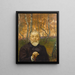 Autoritratto davanti una foresta di betulle - Hans Thoma — quadro incorniciato alla parete