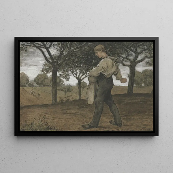 Il Sematore - Hans Thoma — quadro incorniciato alla parete