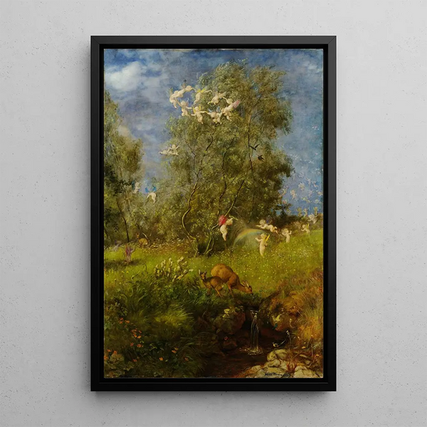 Printemps - Hans Thoma — quadro incorniciato alla parete