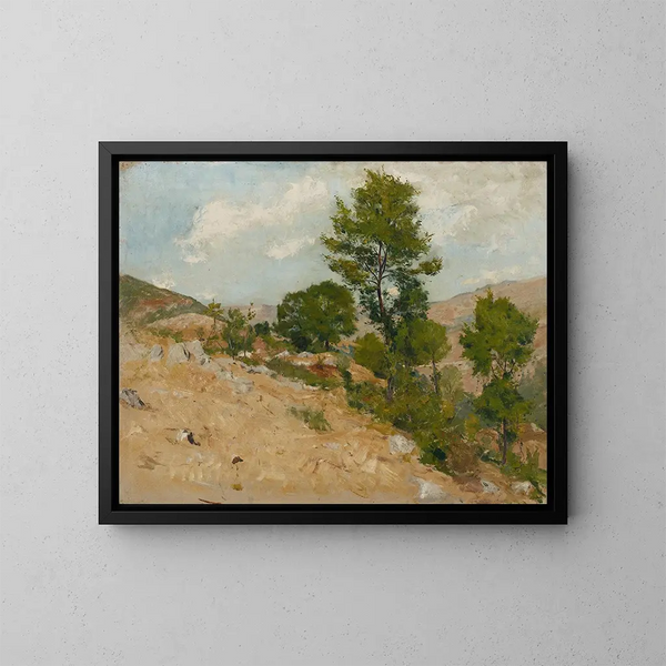 À Anticoli - Hans Tichy — quadro incorniciato alla parete