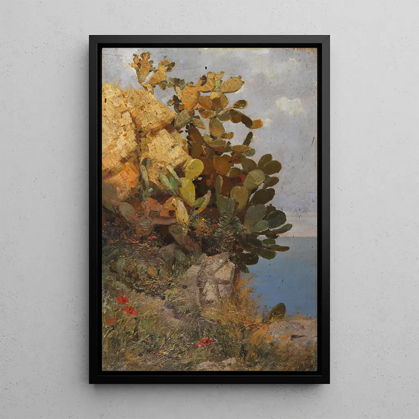 Hans Unger - Kakteen an der Kste von Taormina Sizilien.webp