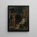Cavaliere e ninfa - Hans von Marées — quadro incorniciato alla parete