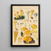 Pholiota flammans Pholiota caperata - Hans Baldung — quadro incorniciato alla parete