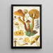 Pholiota squarrosa Mll - Hans Baldung — quadro incorniciato alla parete