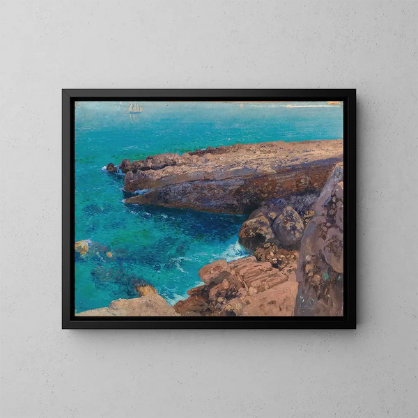 Rochers de la falaise - Hans Wild — quadro incorniciato alla parete