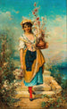 Une belle marchande di fiori - Hans Zatzka — vista dell’opera