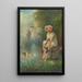 Amour au bord de la rivière - Hans Zatzka — quadro incorniciato alla parete
