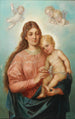 Madonna con Bambino e putti - Hans Zatzka — vista dell’opera