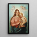 Madonna con Bambino e putti - Hans Zatzka — quadro incorniciato alla parete