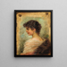 Ritratto di profilo di una giovane donna - Hans Zatzka — quadro incorniciato alla parete
