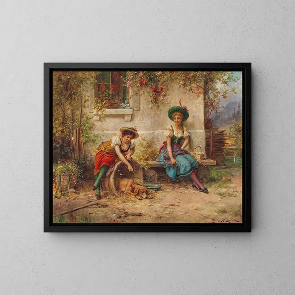 Esprits de la nature - Hans Zatzka — quadro incorniciato alla parete