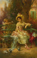 Pensando a lui - Hans Zatzka — vista dell’opera