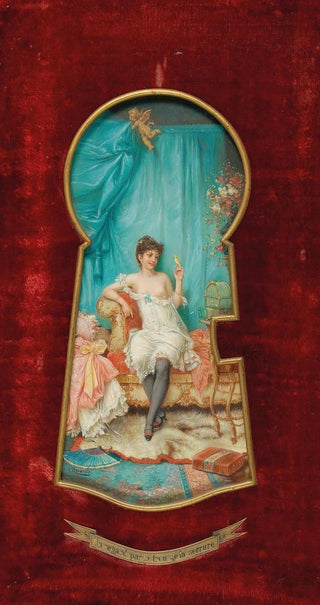 Hans Zatzka - Un Regard Par Le Trou De La Serrure.webp