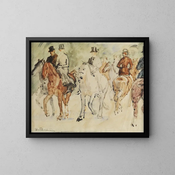 La Sortie à cheval - Hans von Faber du Faur — quadro incorniciato alla parete