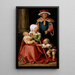 Marie Salomé e Zébédée con i loro figli Giacomo il Maggiore e Giovanni l'Evangelista - Hans von Kulmbach — quadro incorniciato alla parete