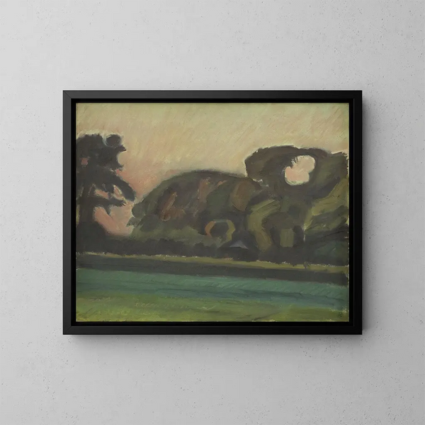 Paesaggio dopo il tramonto - Harald Giersing — quadro incorniciato alla parete