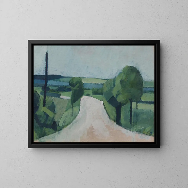 Strada vicino a Fborg su Funen - Harald Giersing — quadro incorniciato alla parete