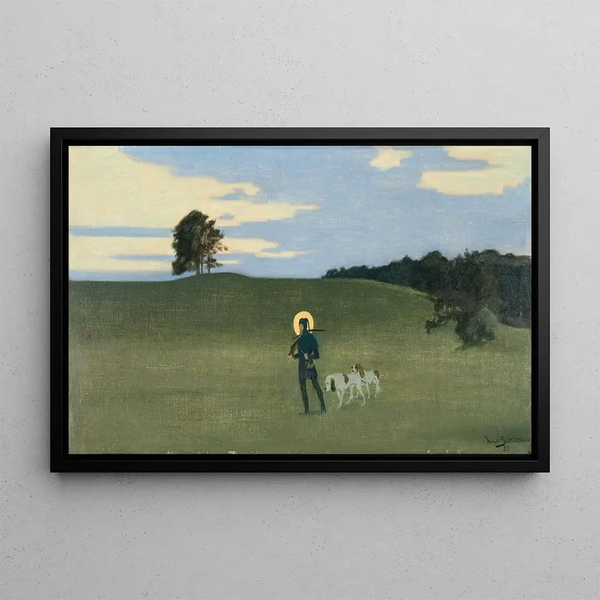 Saint Hubert - Harald Slott-Møller — quadro incorniciato alla parete