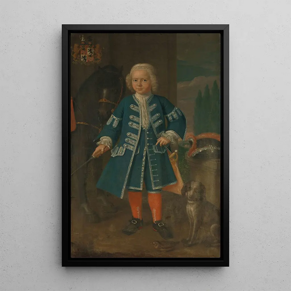 Portrait de Diederik van Hemert Seigneur de Babyloninbroek à l'âge de six ans - Harmanus Serin — quadro incorniciato alla parete