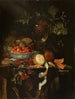 Nature morte aux fruits et un bol en porcelaine chinoise avec des fraises - Harmen Loeding — vista dell’opera