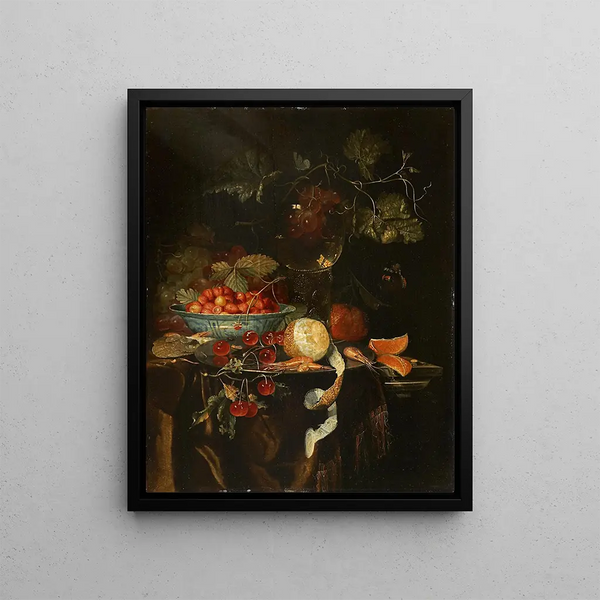 Harmen Loeding - Still Life With Fruit And A Chinese Porcelain Bowl With Strawberries.webp