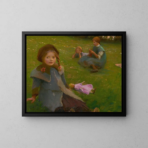 La poupée lilas - Harold Harvey — quadro incorniciato alla parete