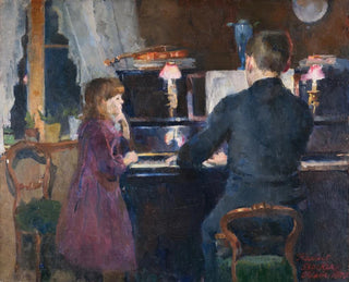 Grand Frère joue - Harriet Backer — vista dell’opera
