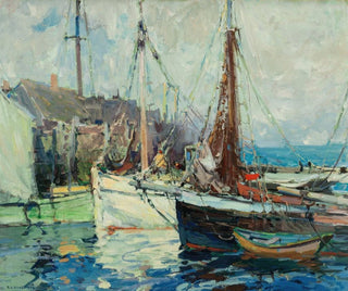 Harry Aiken Vincent - A Fish Buyers Wharf.webp