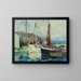 Un quai de poissonniers - Harry Aiken Vincent — quadro incorniciato alla parete