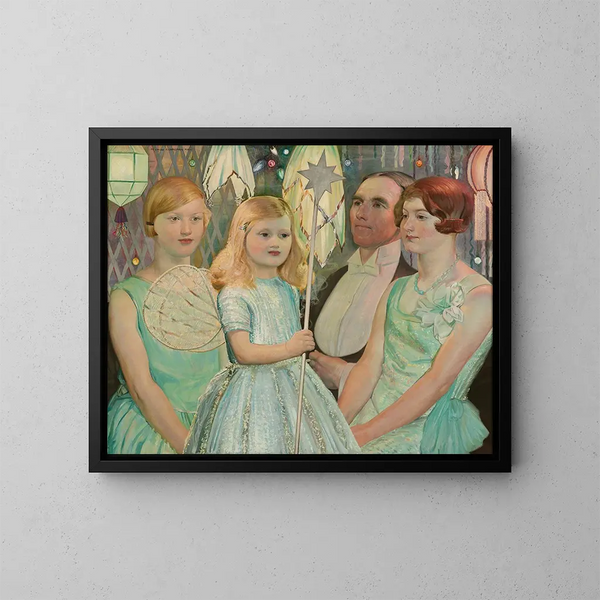 in abito da festa - Harry Linley Richardson — quadro incorniciato alla parete