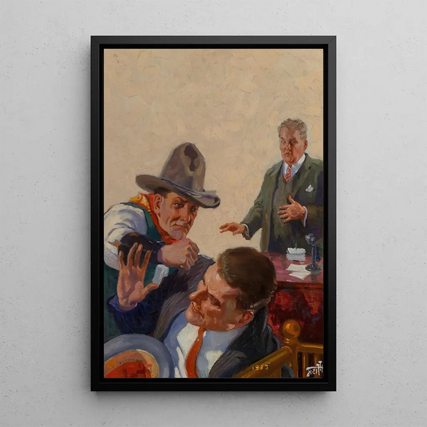 Braquage de banque - Harry T Fisk — quadro incorniciato alla parete