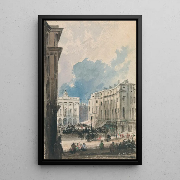 Scène urbaine - Harry Willson — quadro incorniciato alla parete