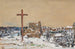 Croce su una collina invernale - Harvey T. Dunn — vista dell’opera