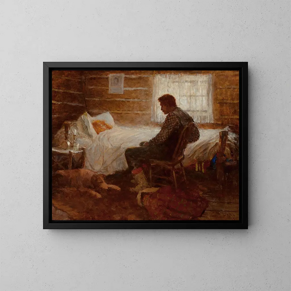 Famiglia gaga - Harvey T. Dunn — quadro incorniciato alla parete