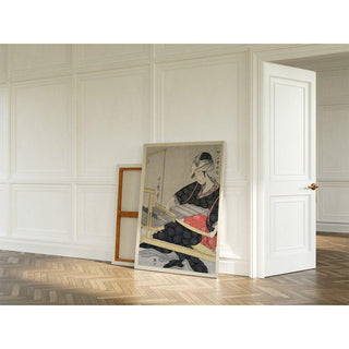 Hata-ori - Tissage sur un métier à tisser - Kitagawa Utamaro | Reproduction Tableau Décoration murale affiche copie