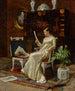 Donna che legge - Hector Caffieri — vista dell’opera