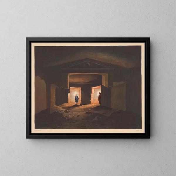 Bagno di Cleopattra - Hector Horeau — quadro incorniciato alla parete