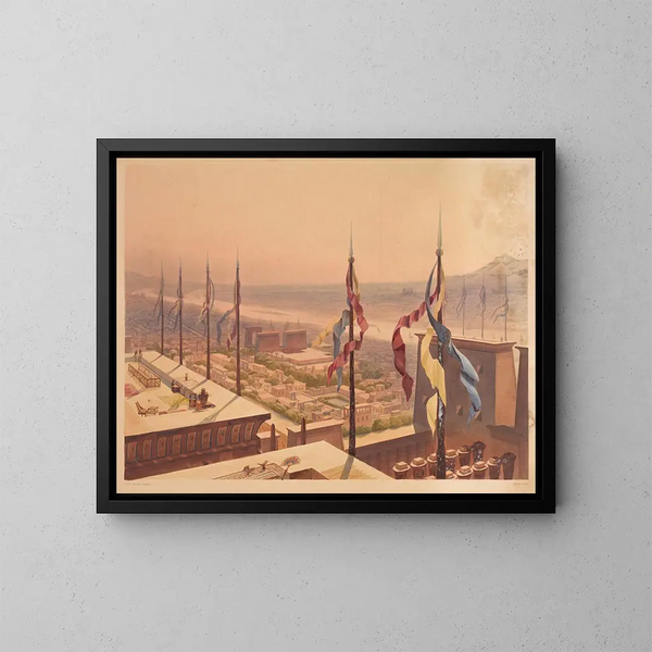 Tebe - Hector Horeau — quadro incorniciato alla parete