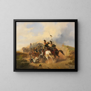 Scène de chute - Heinrich Ambros Eckert — quadro incorniciato alla parete