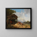 Chez le maréchal-ferrant dans les montagnes - Heinrich Bürkel — quadro incorniciato alla parete