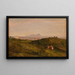 Vista sul Monte Circeo - Heinrich Bürkel — quadro incorniciato alla parete