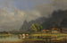 Il lago di Kochel con le case di Schlehdorf - Heinrich Bürkel — vista dell’opera