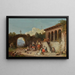 Zuppa popolare nel monastero - Heinrich Bürkel — quadro incorniciato alla parete