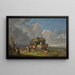 La raccolta del fieno - Heinrich Bürkel — quadro incorniciato alla parete