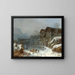 Inverno a Rattenberg - Heinrich Bürkel — quadro incorniciato alla parete