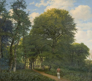 Heinrich Buntzen - Et skovparti i Charlottenlund Aften.webp