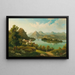 Ville sur le Rhin II - Heinrich Eduard Heyn — quadro incorniciato alla parete
